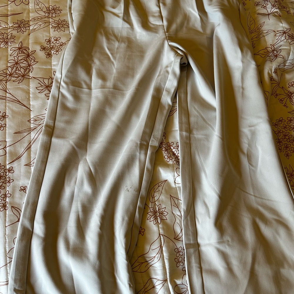Old Navy Cream Wide Leg Trousers